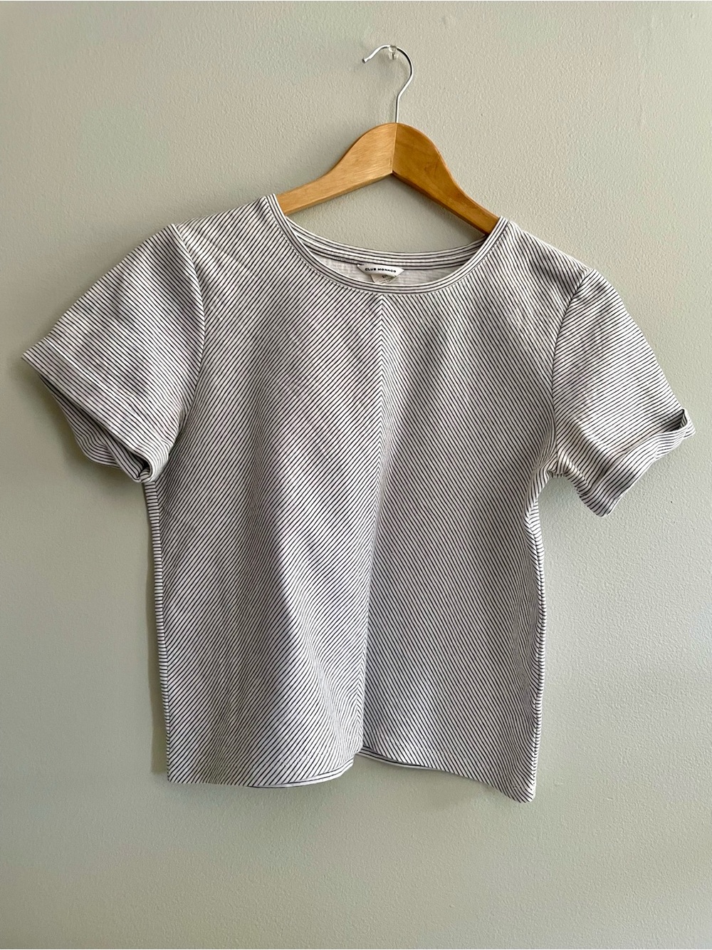 CLUB MONACO Striped Boxy Shirt S